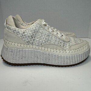 Women's Universal Thread Low Top Woven Platform Lace Up Sneakers 8.5